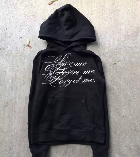 Void "Love me, Desire me, Forget me" Archive Vintage Hoodie